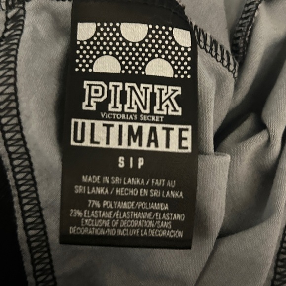 Victoria’s Secret Black and Gray PINK Leggings - Picture 2 of 5